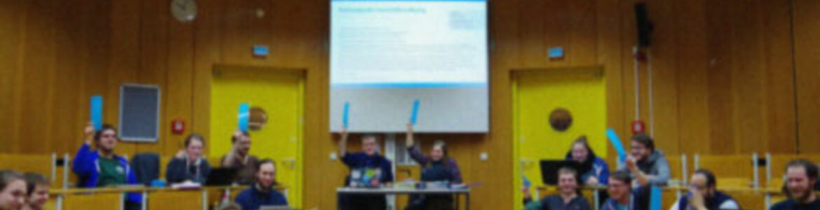 Sitzung des Studierendenparlaments im November 2017